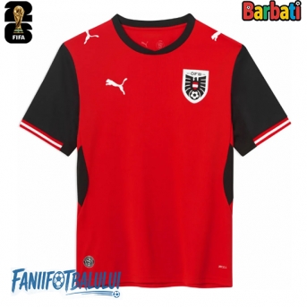 Austria Tricou Fotbal Replică Mondial 2026 Barbati Acasa